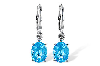 M199-36277: EARR 3.70 TW BLUE TOPAZ 3.75 TGW (9x7MM BT)