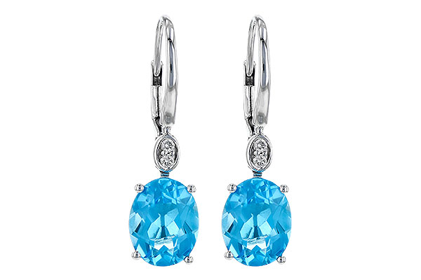 M199-36277: EARR 3.70 TW BLUE TOPAZ 3.75 TGW (9x7MM BT)