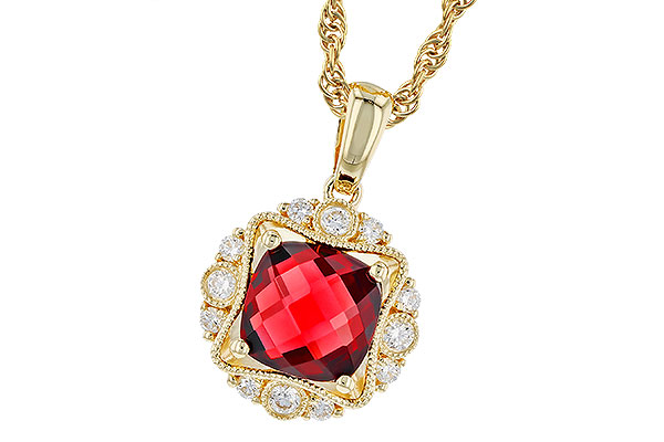 M282-93586: NECK 1.70 GARNET 1.85 TGW