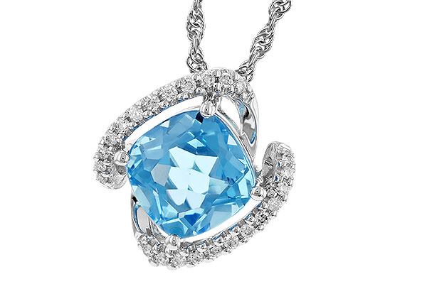 M282-95422: NECK 2.61 BLUE TOPAZ 2.72 TGW