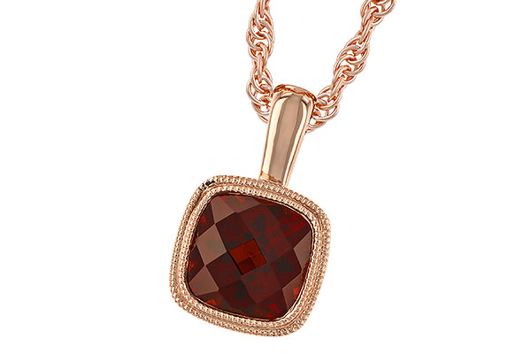 M282-97268: NECKLACE 1.22 CT GARNET