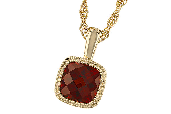 M282-97268: NECKLACE 1.22 CT GARNET