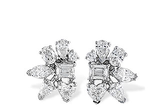 M282-98140: EARRINGS .90 TW FANCY CUT DIAS