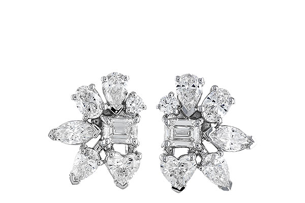 M282-98140: EARRINGS .90 TW FANCY CUT DIAS