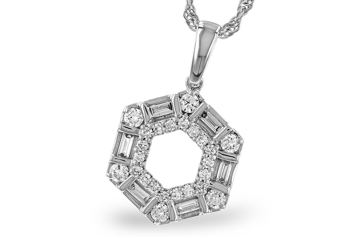 M283-83568: NECKLACE .14 TW BAG .50 TW