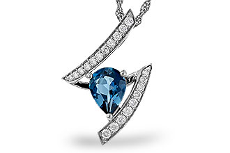 M283-83577: NECK 1.04 LONDON BLUE TOPAZ 1.23 TGW (8x6MM)