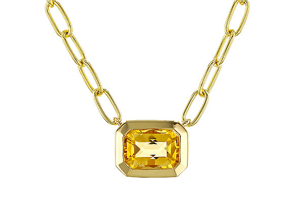 M283-88159: NECKLACE .86 CITRINE (18")