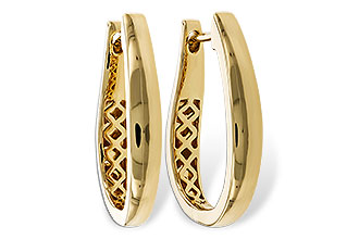 M283-88168: GOLD EARRINGS (22MM)