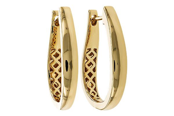 M283-88168: GOLD EARRINGS (22MM)