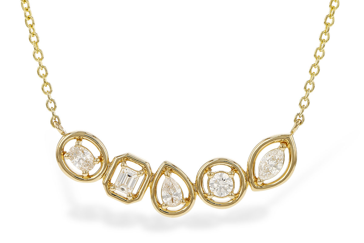 M283-89013: NECKLACE .50 TW FANCY CUT DIAS (18")