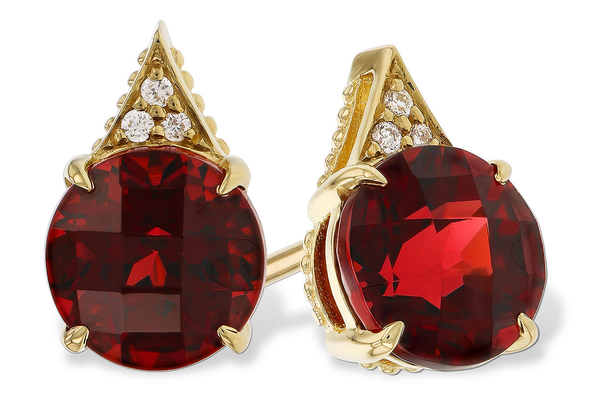 M283-89022: EARR 2.08 TW GARNET 2.10 TGW (6MM RD)