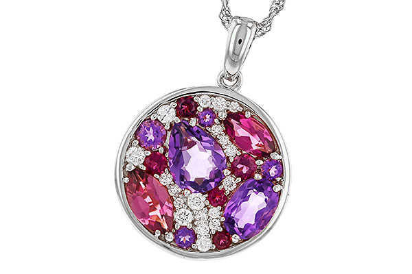 M283-89086: NECK 1.83 TW SEMI-PRECIOUS (P.TOUR, AMY) 2.00 TGW