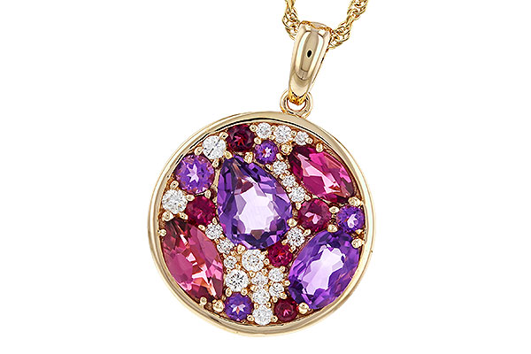 M283-89086: NECK 1.83 TW SEMI-PRECIOUS (P.TOUR, AMY) 2.00 TGW
