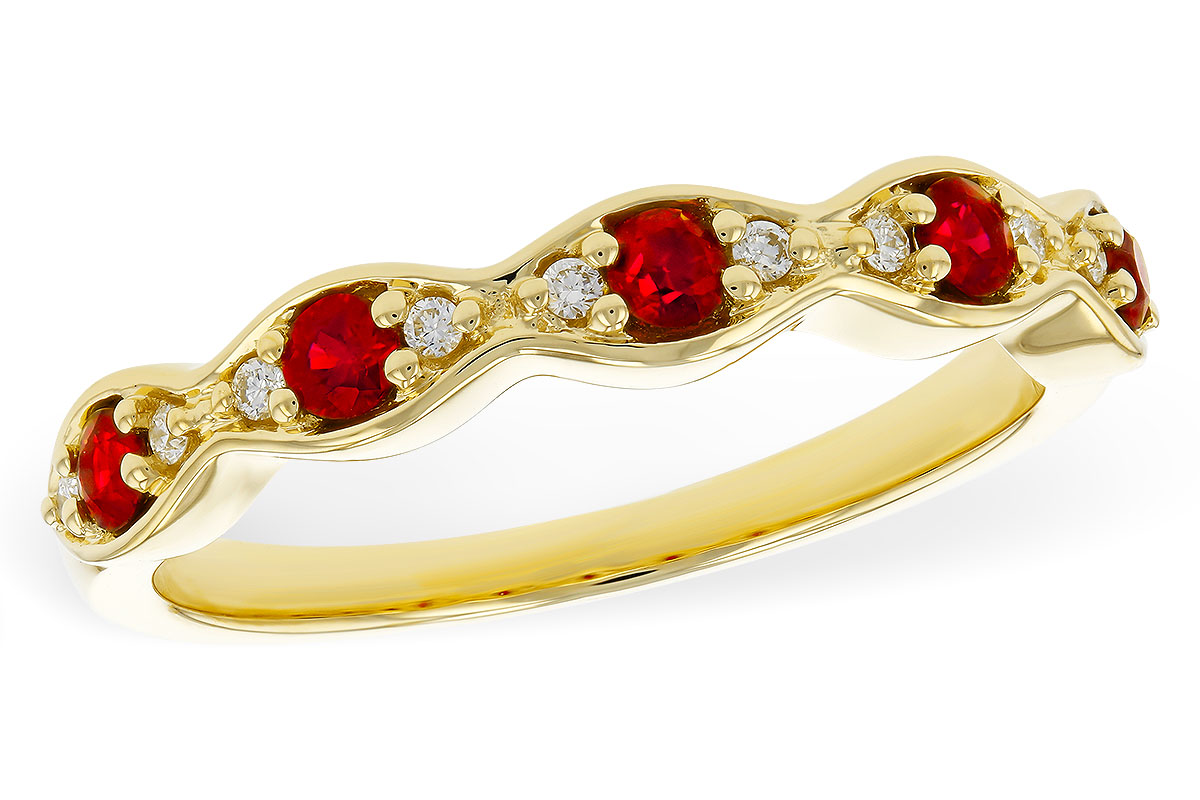 M283-90840: LDS WED RG .28 RUBY .34 TGW