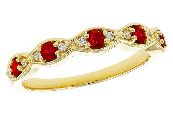 M283-90840: LDS WED RG .28 RUBY .34 TGW