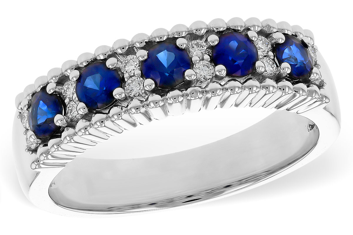 M283-90886: LDS WED RG .64 TW SAPPHIRE .76 TGW