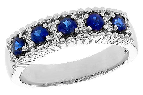 M283-90886: LDS WED RG .64 TW SAPPHIRE .76 TGW
