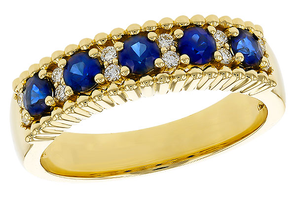 M283-90886: LDS WED RG .64 TW SAPPHIRE .76 TGW