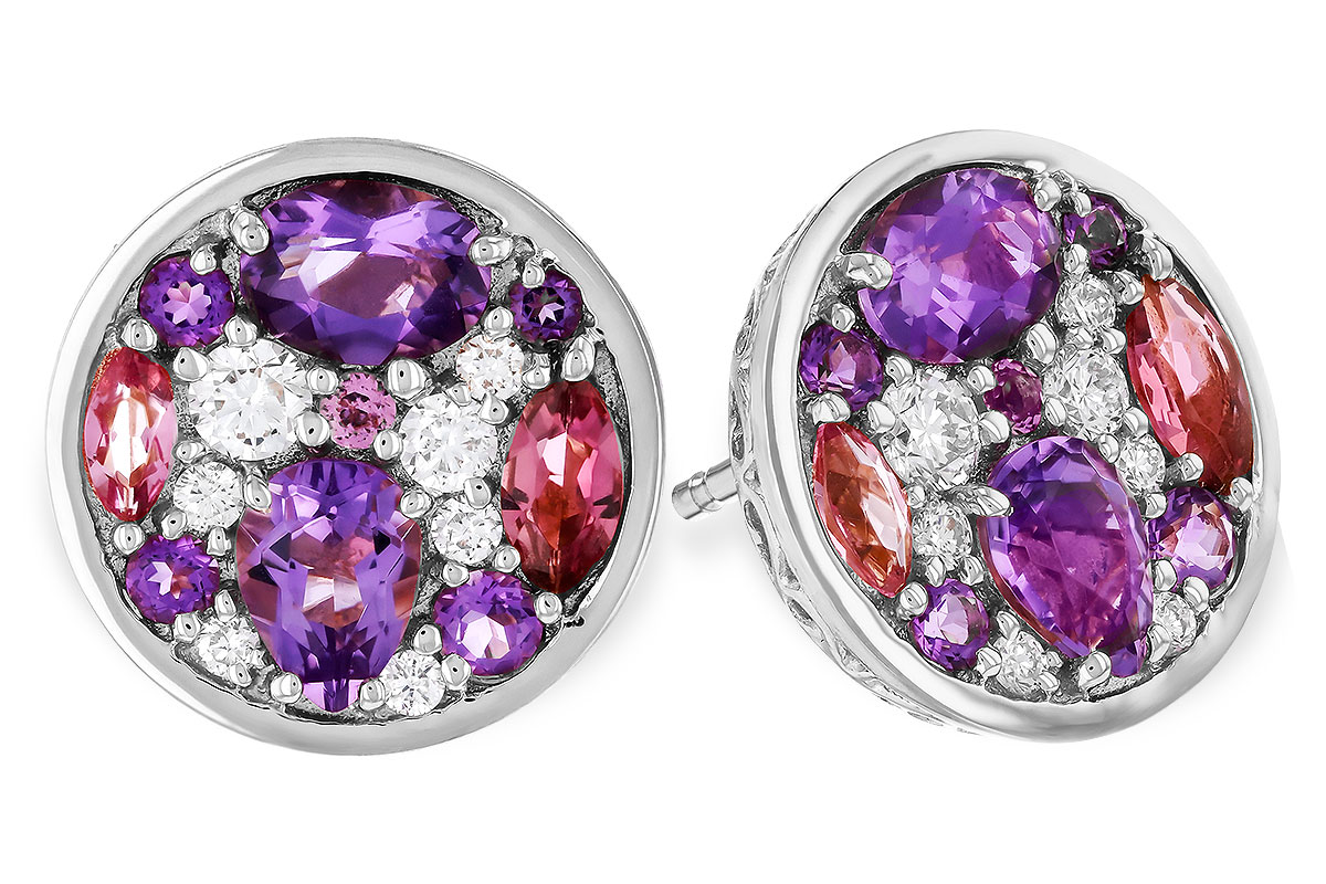 M283-90904: EARR .82 TW SEMI-PRECIOUS (P.TOUR, AMY) .98 TGW