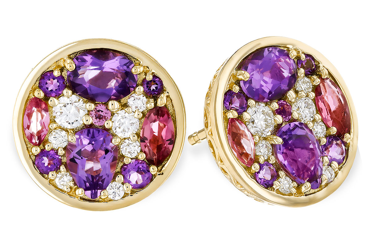 M283-90904: EARR .82 TW SEMI-PRECIOUS (P.TOUR, AMY) .98 TGW