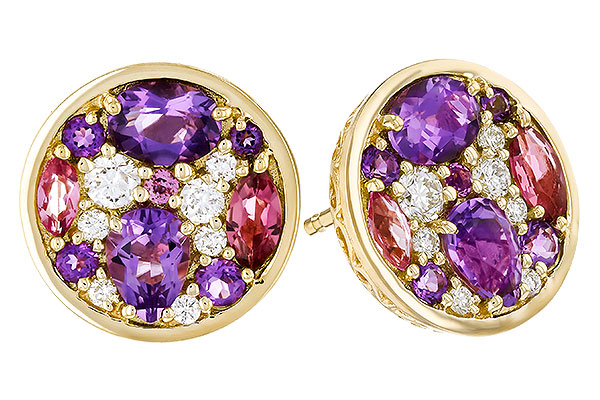 M283-90904: EARR .82 TW SEMI-PRECIOUS (P.TOUR, AMY) .98 TGW