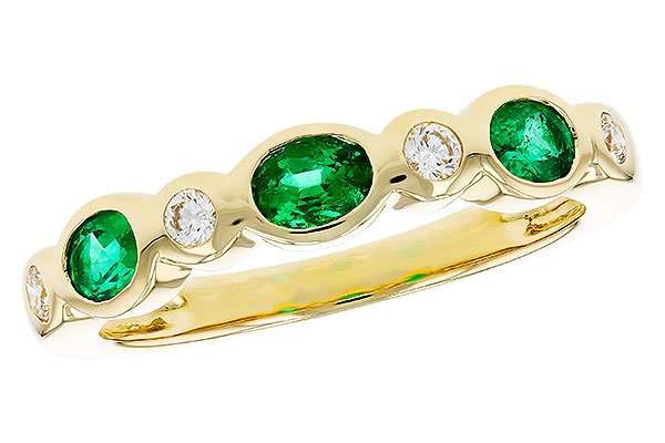 M284-73613: LDS WED RG .43 EMERALD .56 TGW