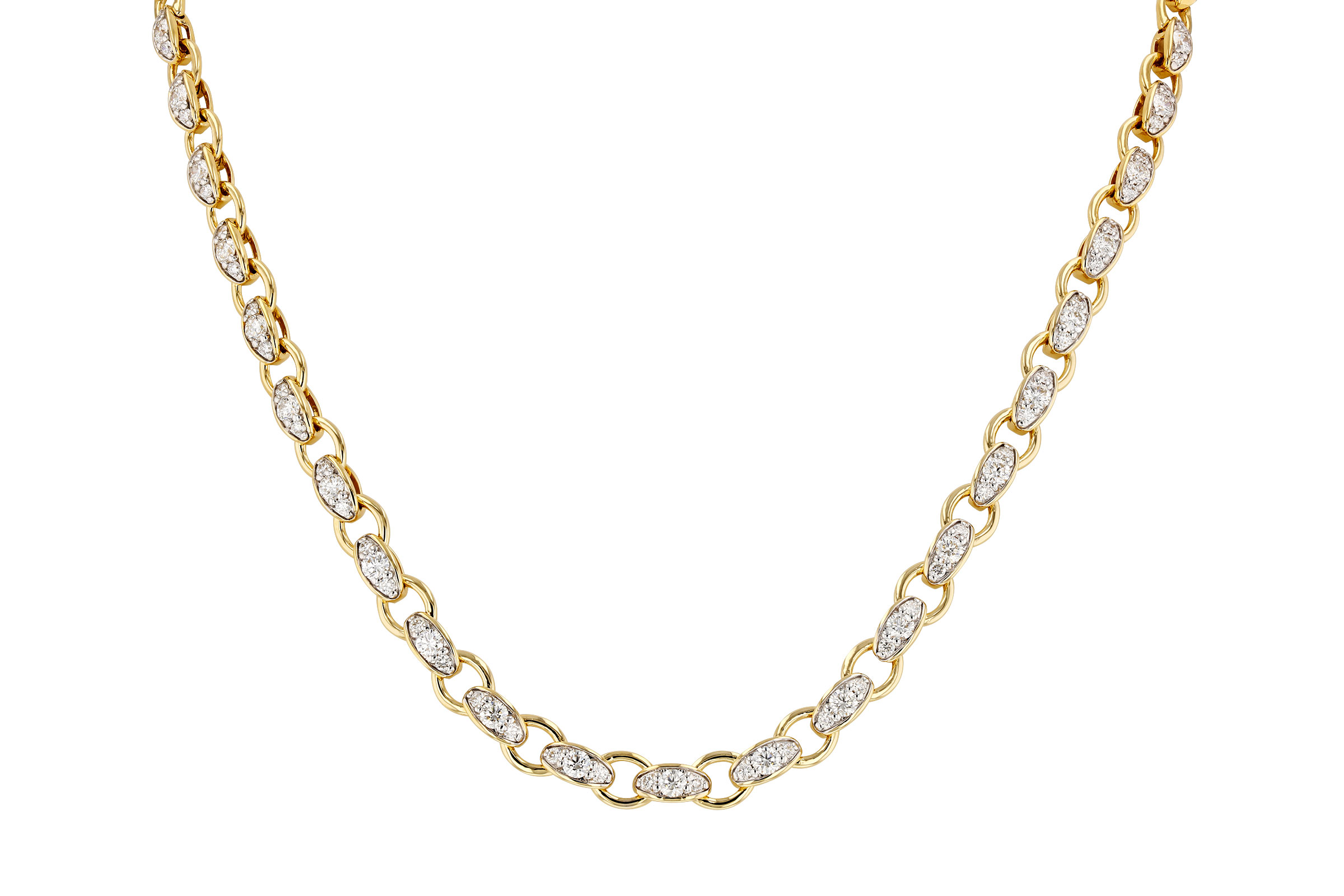 M284-75377: NECKLACE 3.18 TW (17.25")