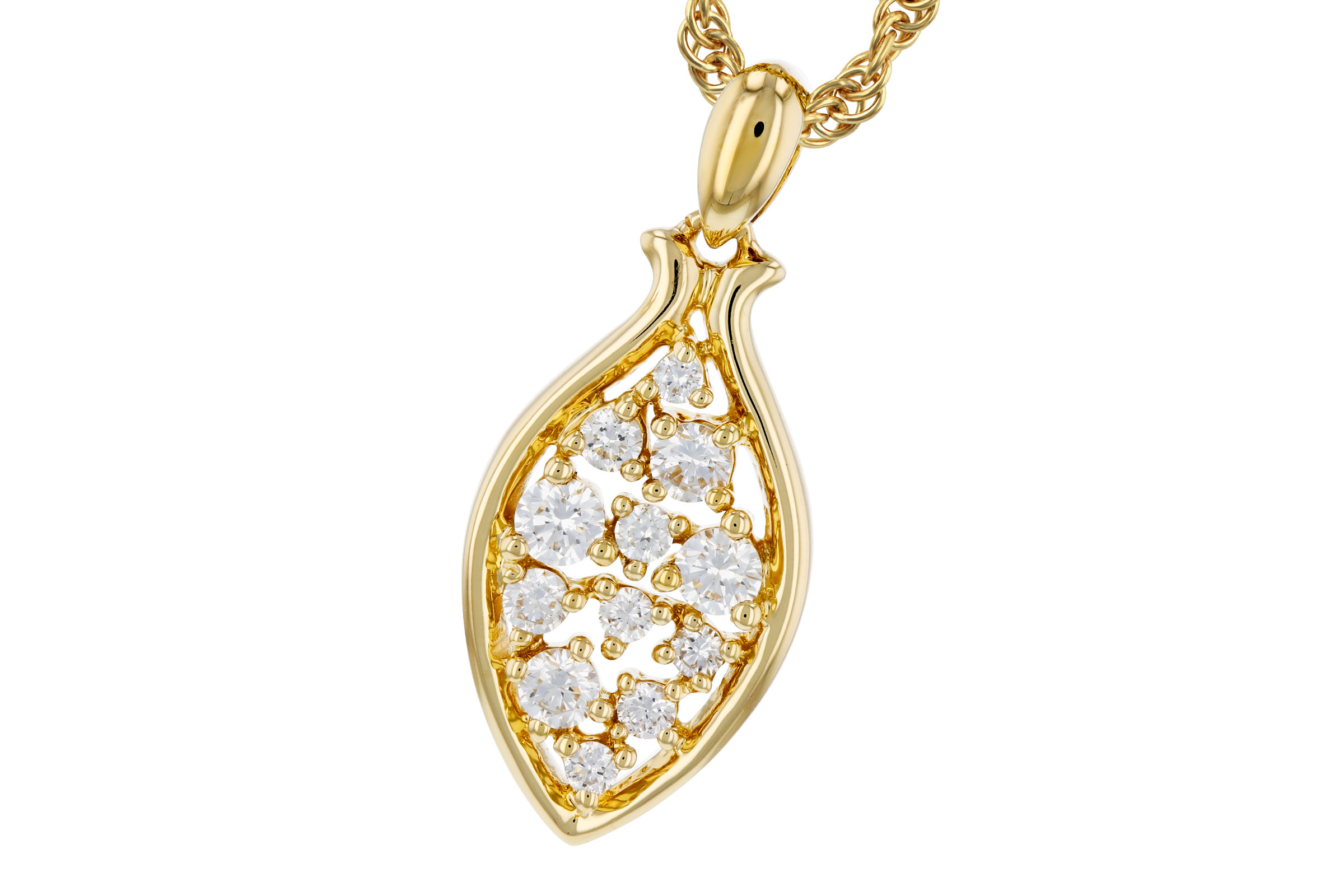 M284-75395: NECKLACE .26 TW