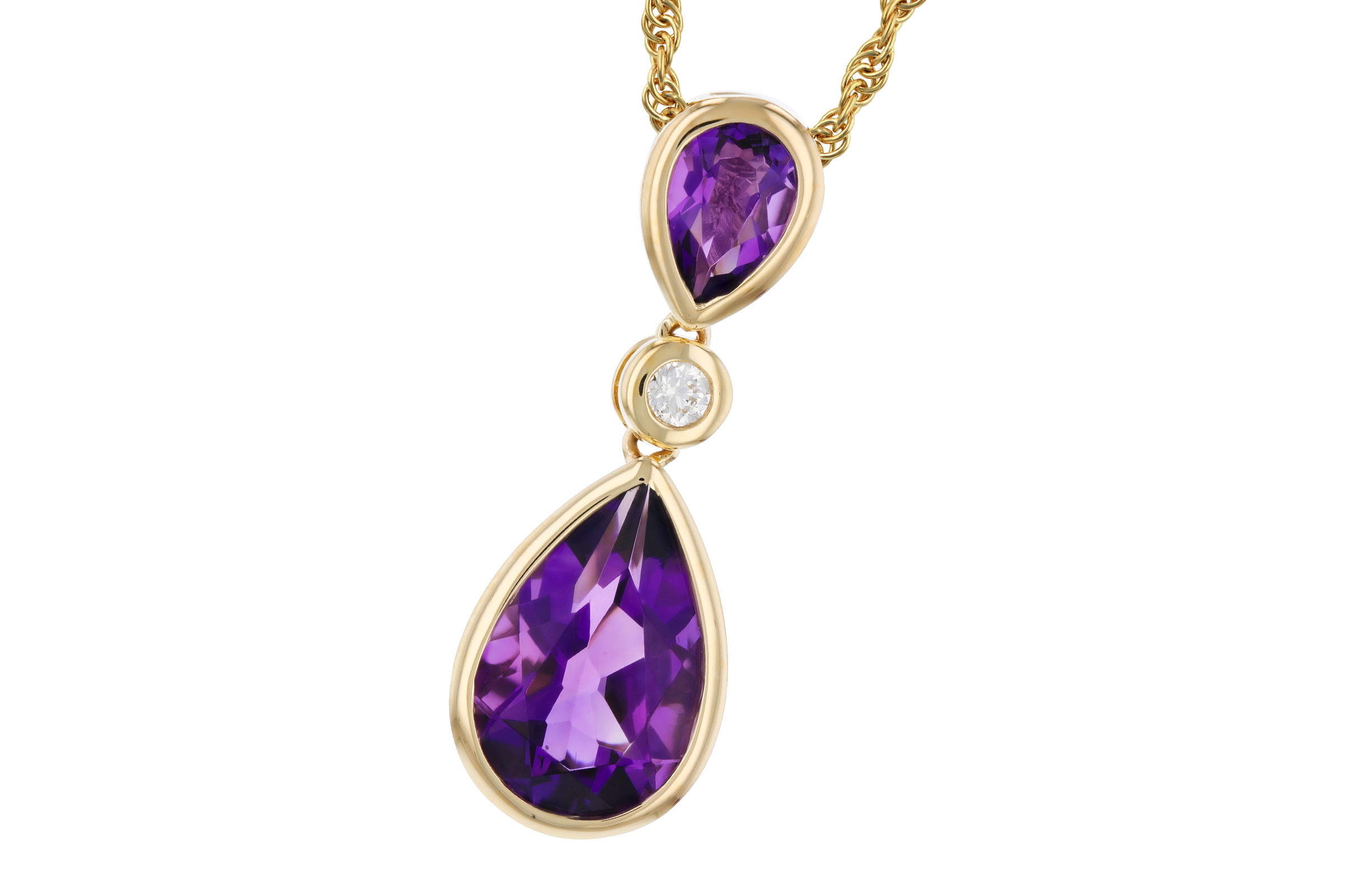 M284-76277: NECKLACE 1.92 TW AMETHYST 1.96 TGW