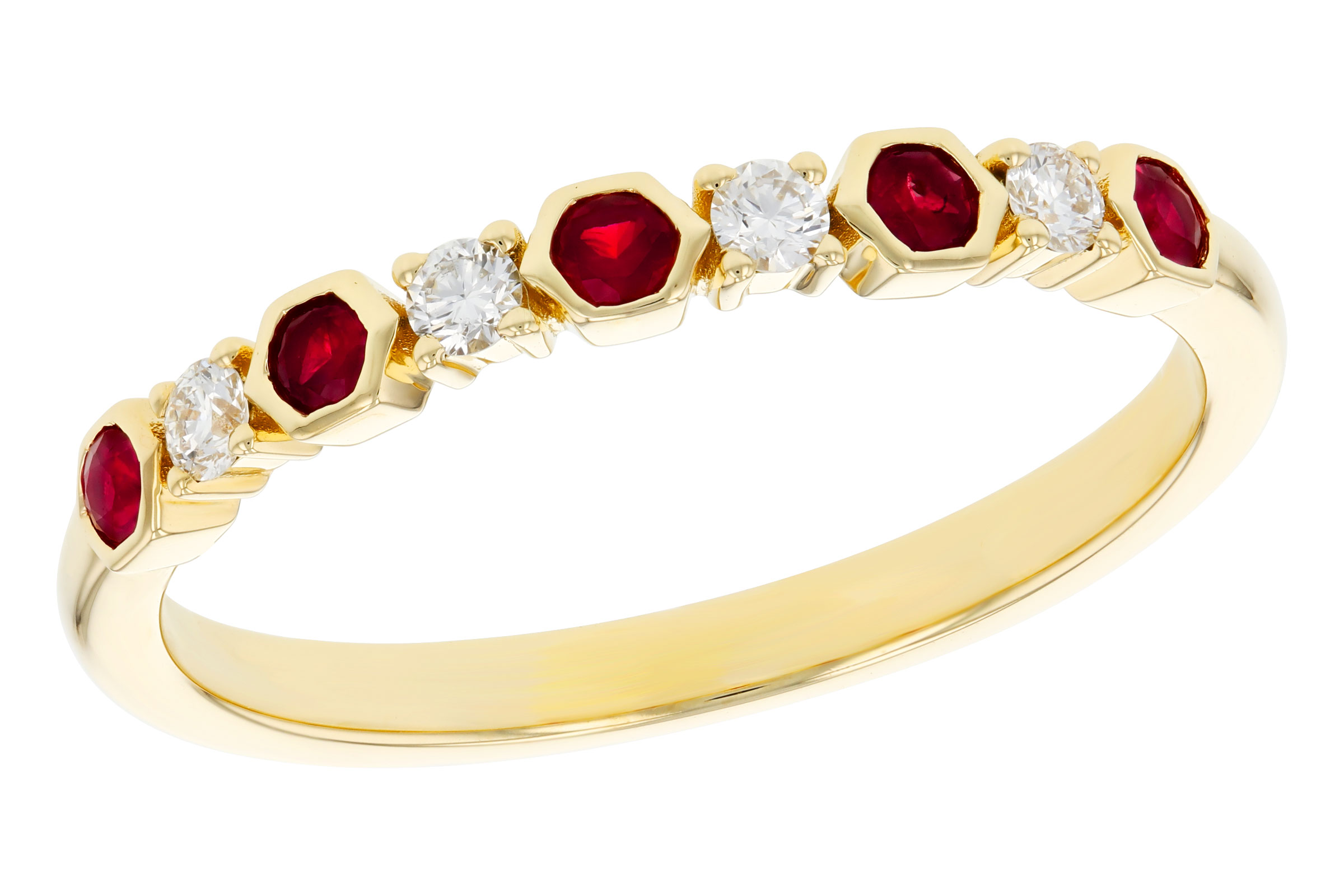 M284-76313: LDS WED RG .14 TW RUBY .24 TGW